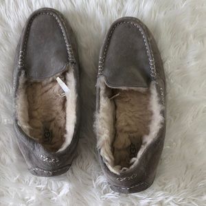 Grey UGG slippers